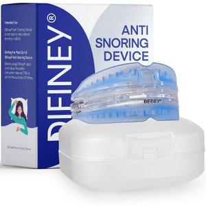 Difiney Advanced Anti Snoring Device Adjustable Snore Stopper Mouth Guard for Men & Women – Anti Snoring Mouthpiece to Improve Sleep – Reusable Night Use