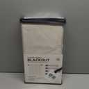 100% Blackout Shield Linen Blackout Curtains for Bedroom 96 Inches Long, Back Tab/Rod Pocket Living Room Drapes, Thermal Insulated Blackout Curtains 2 Panels Set, 50" W x 96" L,Cream