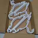 GoodtoU Baby Hangers, 60 Pack Baby Clothes Hangers for Closet Kids Plastic Hangers Toddler Infant Nursery Child Small Children (White)