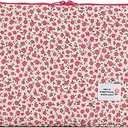 Cute Floral Laptop Sleeve Case Bag Kawaii Aesthetic Laptop Sleeve Protective Soft Pad Bag Aesthetic Computer Carrying Case Bag Zipper Cover Compatible with 14 in Notebook