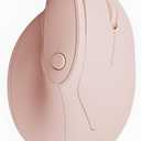 Ergonomic Mouse, USB+Bluetooth Dual Connection, Wireless Vertical Mouse for Reducing Wrist Pain, 1000/1600/2400 DPI, Ergo Mouse with Quiet Click for Windows Mac OS PC Computer Laptop, Pink