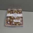 KI Store Champagne Christmas Balls 20pcs 3.15-Inch Christmas Tree Decoration Ornaments for Xmas Tree Holiday Wreath Garland Decor Ornaments Hooks Included