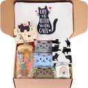 Cat Lover Gifts For Women, Cats Mom Gift Box For Christmas, Mother's Day, Birthday,Cute Cat Themed Gifts For Crazy Cats Lady, Women, Daughters