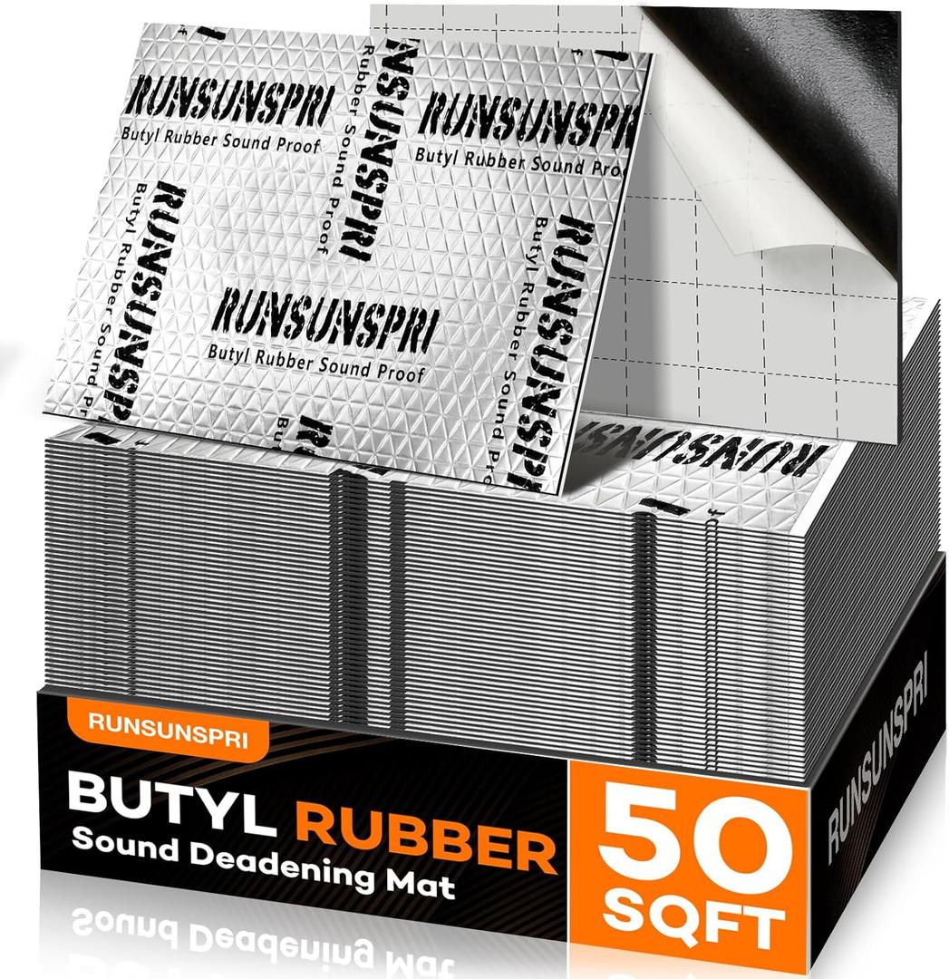 Car Sound Deadening 50 sqft Sound Deadening Mat Sound Deading Material for Cars Butyl Automotive Sound Dampening