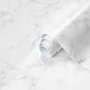Dimoon 15.7''x78.7'' Marble Peel and Stick Wallpaper White Granite Contact Paper for Countertops Waterproof Kitchen New Environmentally Friendly Materials Thickening Upgrade Renter Friendly Vinyl Wrap (78.7''x15.7'')