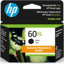 HP 60XL Black Ink Cartridge, High-yield | Works with Printer Series: DeskJet D1660, D2500, D2600, D5560, F2400, F4200, F4400, F4580; ENVY 100; OJ J4500, J4680, 4500; PhotoSmart C4600, C4700, D110a
