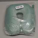 Pure Color Memory Foam Travel U Neck Pillow Soft U Shaped Portable Travel Head Neck Pillow for Airplane Car Office (Green, 30×30×10cm)