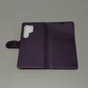 Wallet Case for Samsung Galaxy S25 Ultra, RFID Blocking Credit Card Holder, PU Leather Folio Flip Kickstand Protective Shockproof Cover for Galaxy S25 Ultra (Purple)