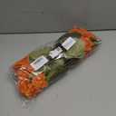 6 Bundles Silk Geraniums Artificial Flowers for Outdoors, UV Resistant Faux Plants Realistic for Garden Patio Porch Window Box Home Indoor Outdoor Decor (6, Orange-red)