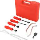 8PCS Drum Brake Tool Kit | Brake Spoon Set with Drum Brake Spring Pliers, Drum Brake Spring Tool Drum Brake Adjusting Tool Brake Drum Tool Kit Brake Spring Installer Remover Plier Tools Set