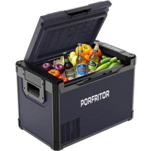 12 Volt Refrigerator, 32QT(30L) Electric Cooler, 12V Car Fridge LCD touch Control, 12V Cooler -4~68, Portable Freezer 12/24V DC 110-240V AC for Camping, Travel, Truck, Home (32QT(30L) car refrigerator)