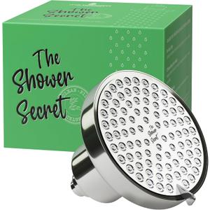 Lab Tested Filtered Shower Head for Improved Hair & Skin. Great for Dry Itchy Skin, Dandruff, Eczema. Multi Stage Calcium Sulfite Filter. 7 Spray Spa Setting. Chlorine Reducing Filter for Hard Water