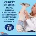 Hartz Comfitables Disposable Male Dog Wraps with Stretchy Waistband, Extra Small 46 Count