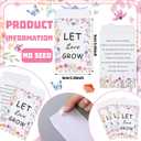 Ctosree 50 Sets Let Love Grow Wildflower Wedding Favors for Guests Include Self Adhesive Seed Packets Flowerpot Thank You Tags and Organza Gift Bags for Bridal Shower Wedding Party Favor