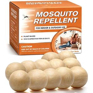 SCFKAOF Mosquito Repellent Outdoor Patio, Mosquito Deterrent for Yard, Indoor Mosquito Repellent Balls, Mosquito Repeller for Patio, Keep Mosquito Away, Covers 120 Sq. Ft, 60 Days Protection-7 Packs