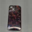 Cute Phone Case for iPhone 15 Case Amber Leopard Full Camera Protective Slim Shockproof Aesthetic-Brown Amber