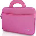 amCase Portable Electronic Device Cover, Chromebook - 11.6 to 12 inch Neoprene Travel Sleeve with Handle-Pink, Laptop Case