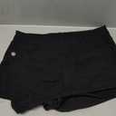SHENHE Women's Vintage Mini Denim Skorts Wrap Overlay Irregular Stretchy Cargo Shorts Pure Black X-Large