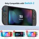 Switch 2 Case for Nintendo Switch 2 Model 2025, Dockable Cover Hard PC Protector Case for Switch 2 Grips, Switch 2 Console and Accessories with Thumb Stick Caps