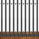 NUERPO 10 Pack String Light Poles,2.8Ft Metal Poles for Outdoor String Lights,Outdoor Light Poles with Post,Poles/Stand for Outside,Patio,Deck,Backyard,Garden Wedding,Party