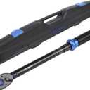1/2-Inch Drive Click Torque Wrench, Dual-Direction Click Professional Torque Wrench 10-170FT.LB/13.6-230.5N.M, Dual Range Scales Graduated in FT.LB and N.M, Blue
