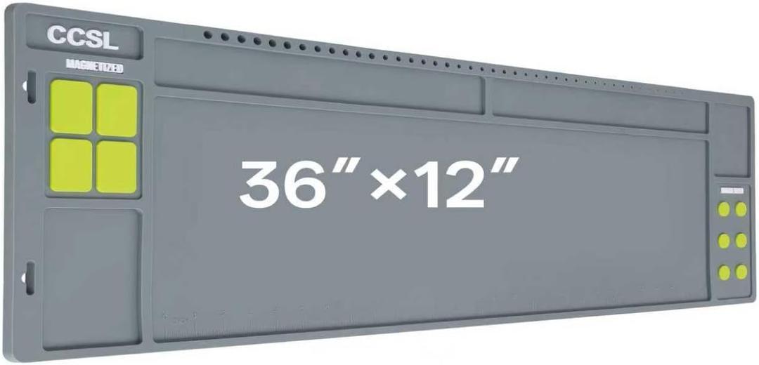 Rifle Shotgun Gun Cleaning Mat,36" x 12" Magnetic Gun Cleaning Mats for All Guns, Anti-Slip Rifle Repair Gun Mat with Organizer Parts Tray, Gun Cleaning Mat Large