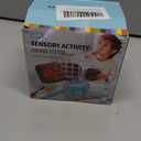 Sensory Activity Cube with 10 Strings - Anxiety Relief Fidget Toy for Children/Adults, Autism ADHD Focus, Compact Stress Reducer for Travel (red)