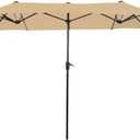 Garden Winds Custom Fit Replacement Canopy Top Cover Compatible with The Phi Villa, Green Party E02GM029, E02GM029-M, E02GM010, E02GM010-M 13' Outdoor Double Sided Patio Umbrella - Upgraded Performance RipLock 350 Fabric