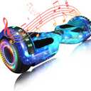 SIMATE Hoverboard, Bluetooth All Terrain Hover Boards with LED Lights and APP Control, Gifts for Kids Adults Girls Boys, for All Ages