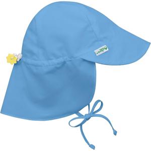green sprouts Baby Flap Sun Protection Swim Hat (9-18 Months, Light Blue)