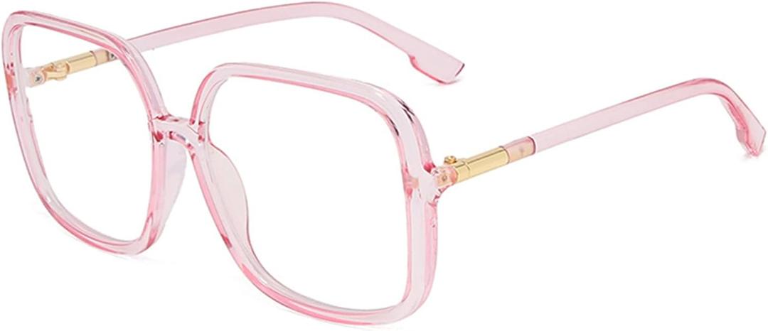 Retro Square Reading Glasses For Women Blue Light Blocking Oversized Eyeglass Frames Large lens +1.50