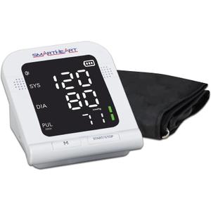SmartHeart Blood Pressure Monitor | Wide-Range Upper Arm Cuff | Audible English Spanish Instructions and Results for Visually Impaired | 199-Reading Memory