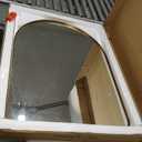 ANDY STAR Arched Mirror, 22 x 30 Inch Gold Wall Mirror in Stainless Steel Metal Frame, Arch Top Rounded Corner 1 Inch Deep Set Design Wall Mount Hangs Vertical