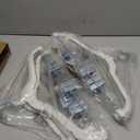 Lifemaster Velvet Skirt Hangers  with Adjustable Clips, 360 Degree Swivel Hook, and Non-Slip Shoulder Notch, Holds Up to 10 lbs, for Organizing Skirt, Pants, Dress, and Clothes, Pack of 10, White