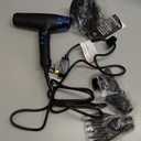 Nano Titanium Hair Dryer, Professional 1875-Watt Blow Dryer, Lightweight, Ionic Technology Dries Hair Faster with Less Frizz (Black)