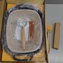 Cast Iron Bread-Pan with Lid - incl. Sourdough Bread Baking Supplies - like Banneton Bread-Proofing Basket - 7.2QT Bread-Oven Dutch, Oven for Bread-Baking Cast Iron Pan Scoring Tool Lame Kit