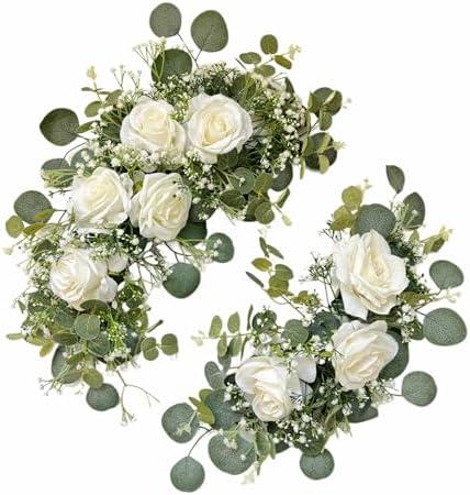 Odouzy Pack of 2 Wedding Arch, Artificial Flowers, Wedding Decor，Flower Garland Be Suited to Banquet, Party, Reception Entrance Welcome Sign and Background Decoration (Starry Sky)