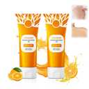 2Pcs Orange Exfoliating Gel For Face & Body,2026 Exfoliating Cleansing Gel Scrub,Pore Orange Peeling Scrub,Deep Clean Pores,Remove Blackheads & Moisturize Skin,All Types Skin