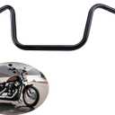 10'' Rise,1'' Wide Handlebar Ape Hanger,34-1/2'' Width For Harley Softail,Softail Springer,Bad Boy,Heritage Springer Golss black