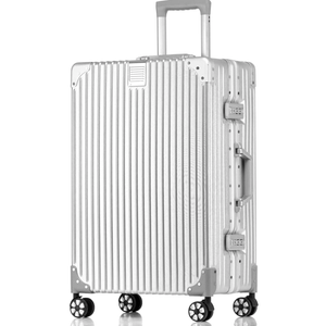 HotWay 28 Inch Checked in Luggage with Aluminum Frame,PC Hard Shell Suitcase with Spinner Wheels and TSA Lock, Large Suitcase for Travel