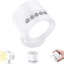 Wall Mounted Light White Noise Sound Machine for Noise Canceling- 30 Soothing Sounds, Motion Sensor & Timers, Sleep Baby Soother, Night Light, 2200mAh Rechargeable Wall Sconce Lamp for Bedroom Nursery (7.75*7.75*10cm)