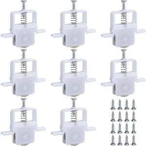8 Pcs Screen Door Roller Wheel Replacements, Sliding Screen Door Rollers for B691 and B695, Screen Door Wheel Replacements Hardware with 1 Inch Concaved Steel Ball Bearing