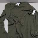 Amazon Essentials Women's Regular-Fit Lightweight Long-Sleeve V-Neck Sweater (S, Dark Olive Heather)