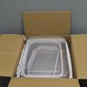 Bottom-Deepened-3 Pack Clear Hard Shell Zipper Case L+M+S,Portable Zipper Bags Waterproof Cosmetics Bags,Organizer Pouch For Snacks,Toy,Diapers,Travel,White