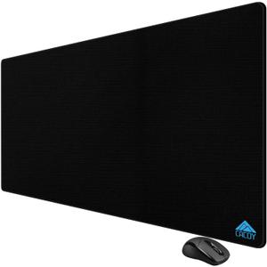Cacoy 48'' x 24'' XXL Gaming Mouse Pad, Large Computer Mouse Pad, Special-Textured Surface Desk Mat, Non-Slip Rubber Base Desk Matt for Desktop with Stitched Edges, Extended Keyboard Mouse Mat, Black
