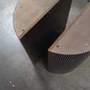 Oval Dining Table with Double Pedestal Base for 6 People, 88-inch Kitchen Table for Dining Room, Easy to Assemble, Espresso