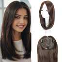 Hair Toppers for Women with Thinning Hair Toppers 360 3D Topper Hair Pieces for Women Smiling Style Leads Fashion (smile, smile-Mocha)