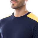 IZOD Men's Cotton Polyester Sueded Jersey Knit Short Sleeve Sleep Lounge T-Shirt (Blue, S)