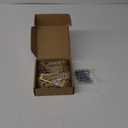 Ravinte 15 Pack Solid 3-1/2 Inch Square Cabinet Handles - Brushed Brass Drawer Pulls - Kitchen Hardware and Handles