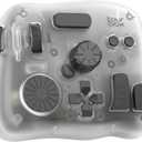 TOUR BOX Elite Plus - iPad Drawing Bluetooth Controller, Video Editing Photo Color Grading Speed Editor, Programmable Creative Console Keyboard for DaVinci Procreate Adobe Softwares and More (Ice Translucent)